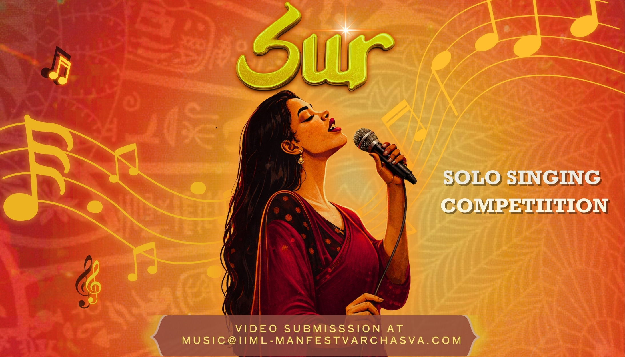 Sur solo singing competition poster