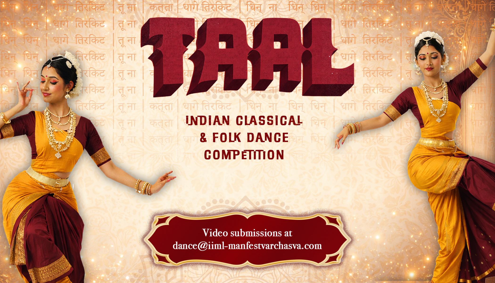 Taal Indian Classical and Folk group dance competition poster
